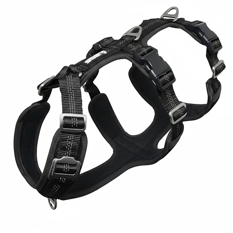 Arnés Anti-escape y Anti-tirones SUPERMUTT (Perro) NEGRO