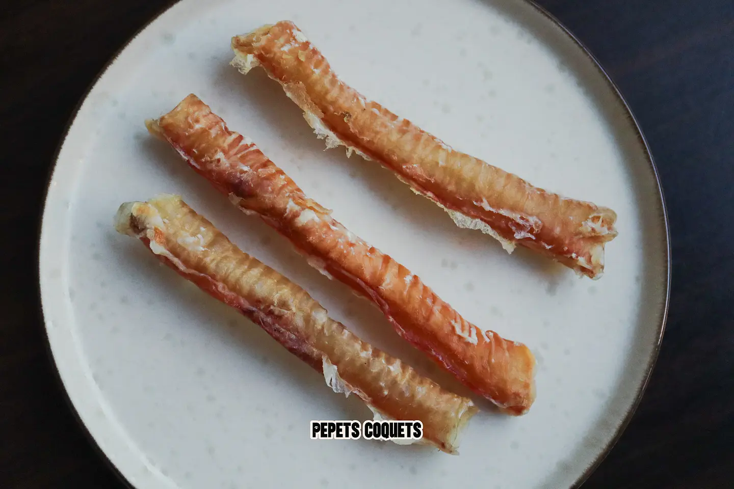 Tráqueas de cerdo 3 unidades RAHUE - Snack natural para perros 1