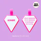 Diamantes luminosos (3 x 3.2 cm) Placa de identificación de mascotas - Miniatura 2