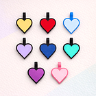 Corazón (3 cm) Placa de identificación de mascotas 1