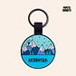 PATAGONIA (Redonda 3,4 cm) Placa de identificación de mascotas 100% silicona - Miniatura 1