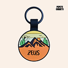 ATACAMA (Redonda 3,4 cm) Placa de identificación de mascotas 100% silicona 1