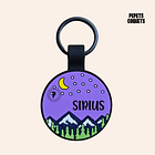 COSMOS (Redonda 3,4 cm) Placa de identificación de mascotas 100% silicona 1