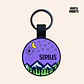COSMOS (Redonda 3,4 cm) Placa de identificación de mascotas 100% silicona - Miniatura 1