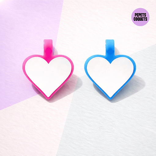 Corazón Luminoso (3 cm) Placa de identificación de mascotas