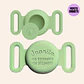 Porta Airtag - VERDE MATCHA (con grabado láser, identificación para mascotas) - Miniatura 1