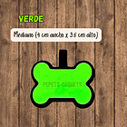 Huesitos (4 cm) Placa de identificación de mascotas 26