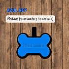 Huesitos (4 cm) Placa de identificación de mascotas 27