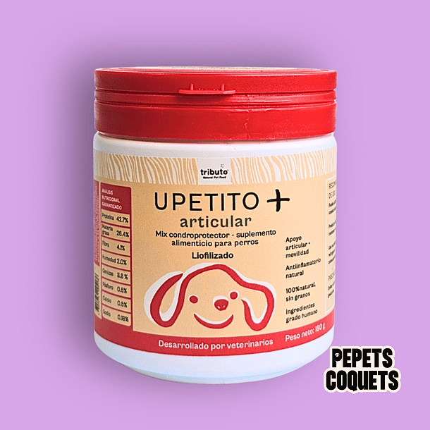 Suplemento Upetito Plus + ARTICULAR Suplemento 180 g - TRIBUTO 1