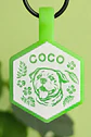 Hexágonos Luminosos (3 cm) Placa de identificación de mascotas - Miniatura 3
