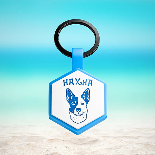 Hexágonos Luminosos (3 cm) Placa de identificación de mascotas