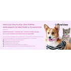 Placa inteligente con QR PAWVIEW - 100% silicona - Identifica a tu mascota 2