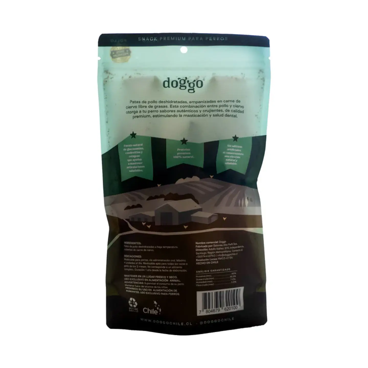 Patas de pollo en Crispy de Ciervo Doggo - Snack 100% natural para perro 3