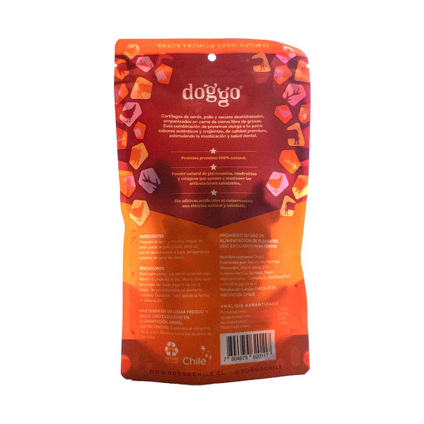 Mix de Snacks naturales 150g con Crispy de Ciervo - Doggo - Snack 100% natural para perro 2