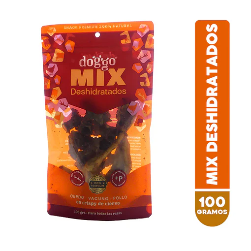 Mix de Snacks naturales 150g con Crispy de Ciervo - Doggo - Snack 100% natural para perro