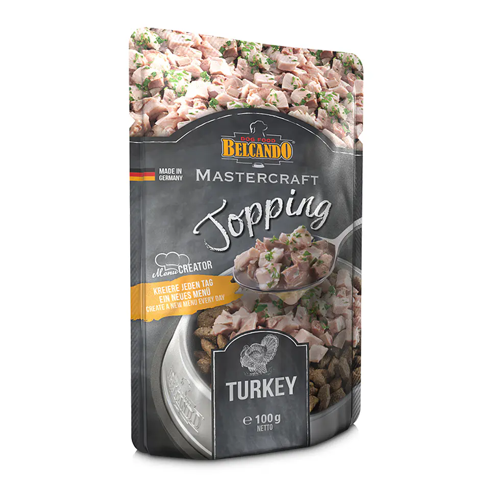 Topping de pavo con perejil 100 g Belcando Mastercraft alimento húmedo 1