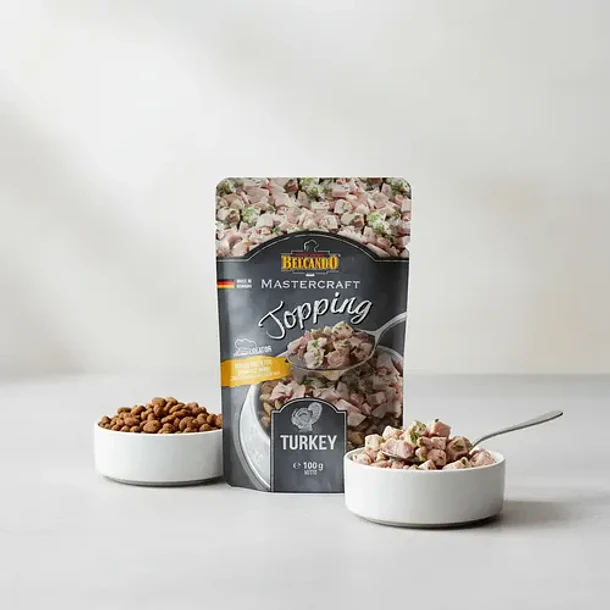 Topping de pavo con perejil 100 g Belcando Mastercraft alimento húmedo 4