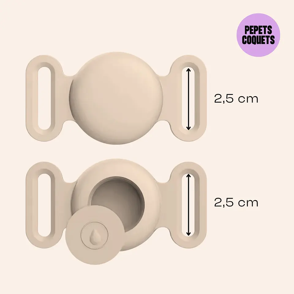 Porta Airtag - LATTE (con grabado láser, identificación para mascotas) 3