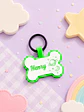 Huesito Luminoso (4 cm) Placa de identificación de mascotas - Miniatura 2