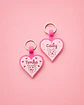 Corazón (3 cm) Placa de identificación de mascotas - Miniatura 1