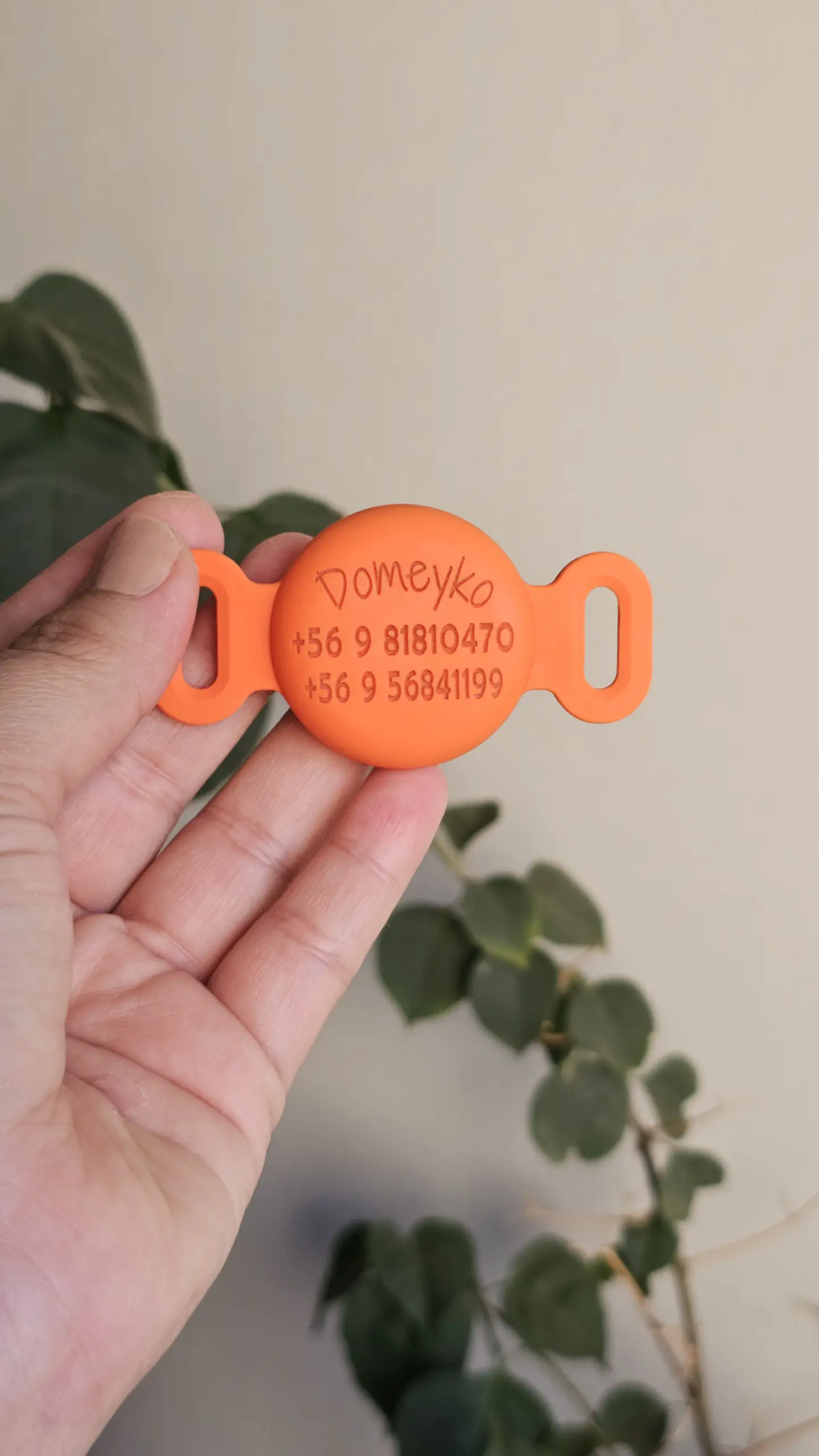 Porta Airtag (S) - LILA (con grabado láser, identificación para mascotas) 3
