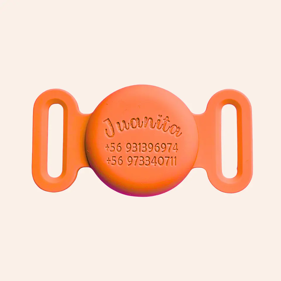 Porta Airtag (M) - ZAPOTE (con grabado láser, identificación para mascotas) 1