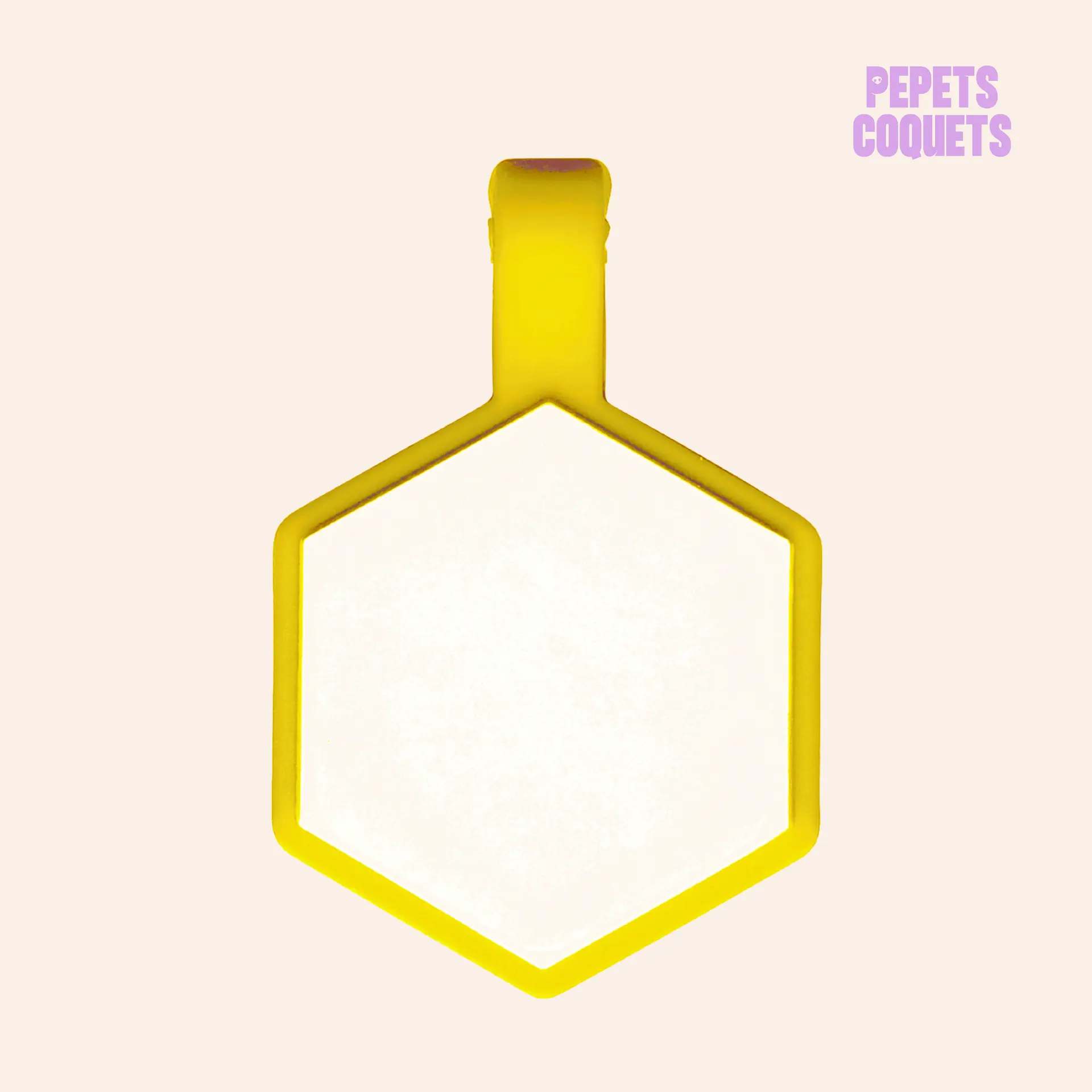 Hexágonos Luminosos (3 cm) Placa de identificación de mascotas 6