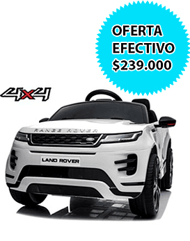 Auto Eléctrico 12v10AH Licencia Original Blanco  4x4