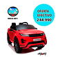 Range Rover Auto Electrico 12v10AH - Red - 4x4 Radio MP4 - Version de Lujo (ROJO) - Miniatura 1