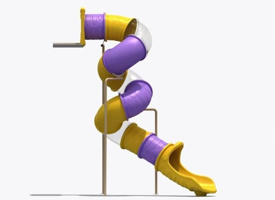 Tobogan gigante tipo espiral, para altura de 3.5 metros a la base 1