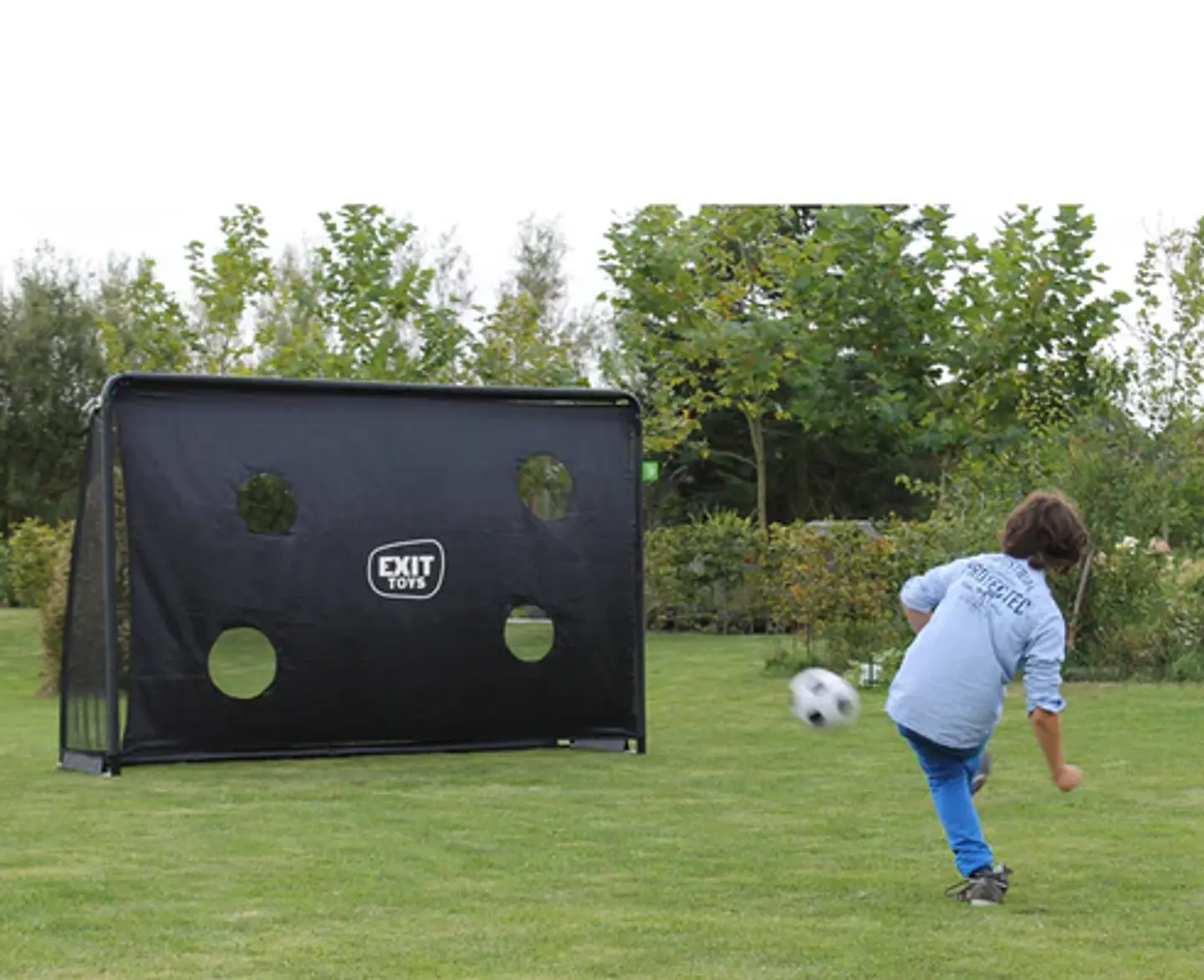 Arco Finta | Arco de Fútbol Premium Holandés | EXIT Toys | 200x300 cm | Telón + Anclajes 3