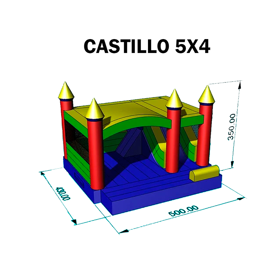 Infable Castillo Saltarin 5x4x3.5 1