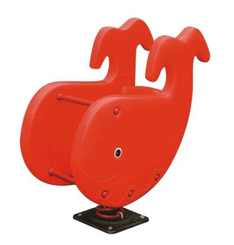 JUEGO RESORTE BALLENA -  Roja