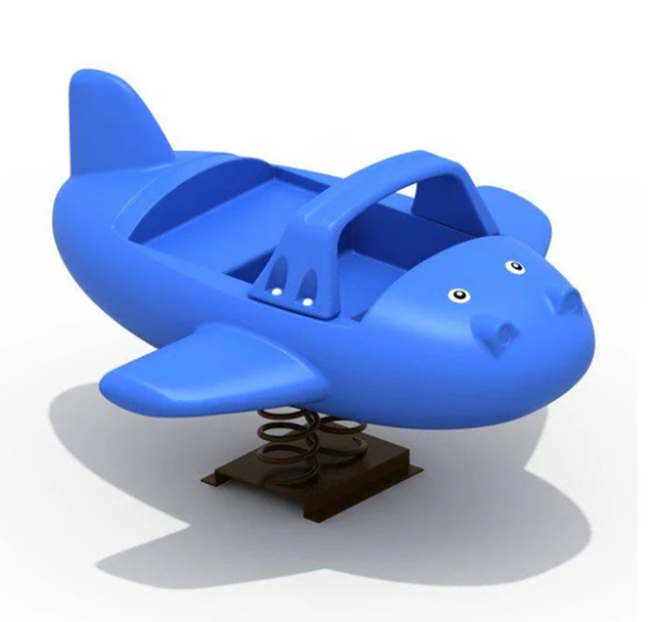 Juego de resorte doble avión 2 niños 1