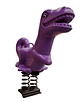 Juego de resorte dinosaurio doble 2 niños - Miniatura 2