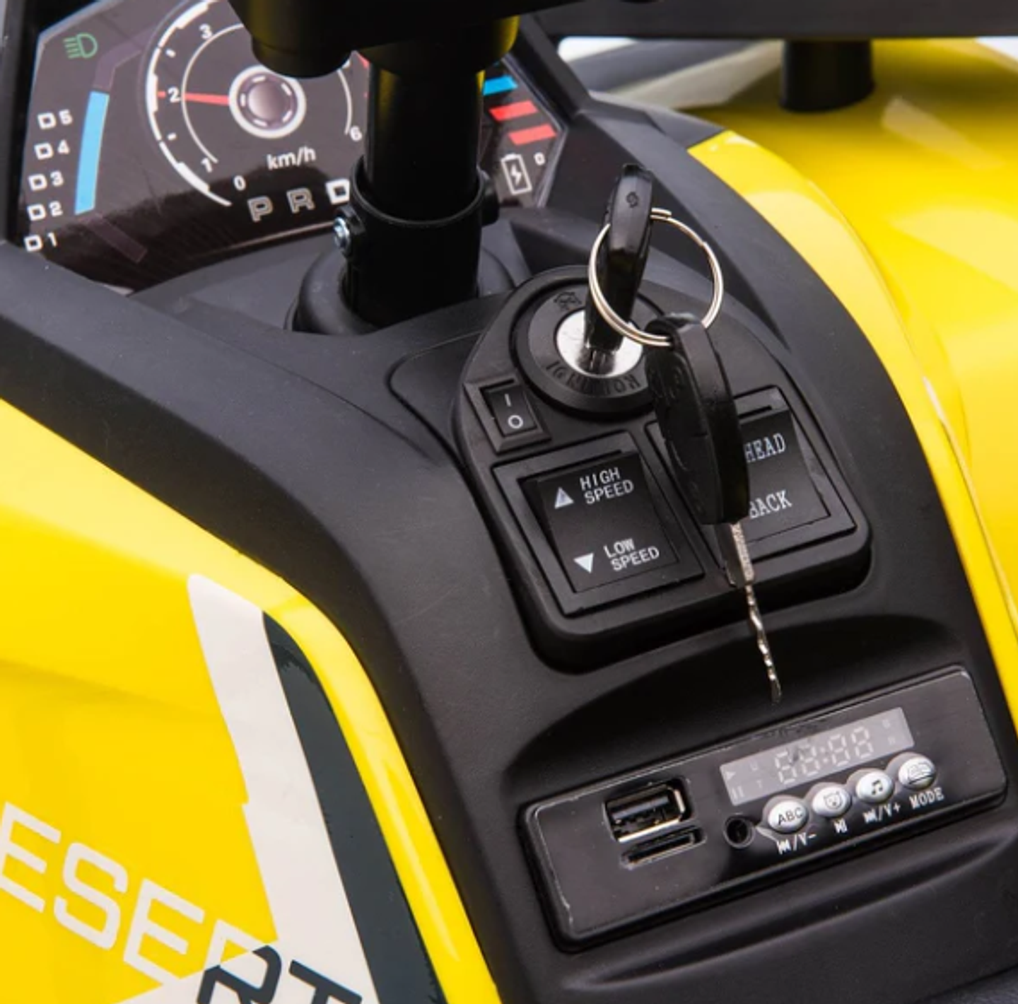 Vehículo Infantil Amarillo ATV 12V 4