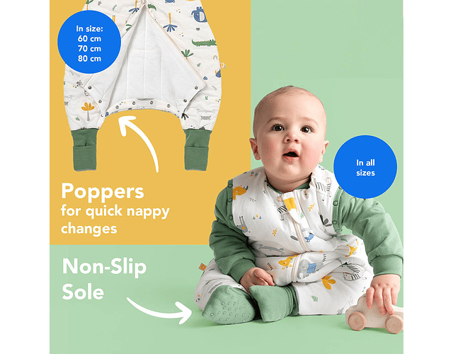 Saquito Pies Jungle - 80 cm Tog 2.5