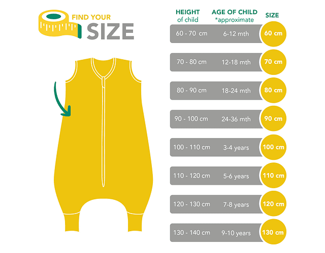 Saquito Pies Jungle - 80 cm Tog 2.5