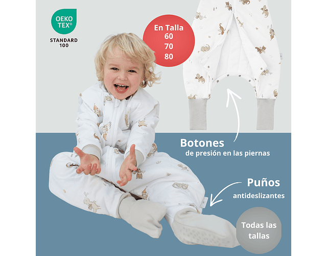 Saquito Dragons - Pies 80 cm Tog 3.5