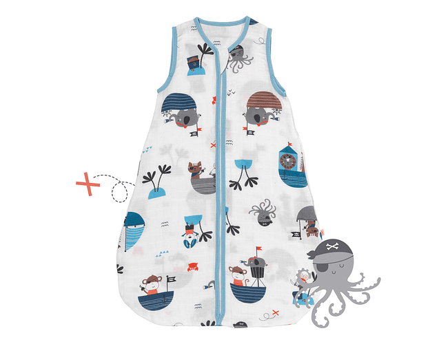 Saquito 0-6 meses Tog 0.5 Pirata Muselin