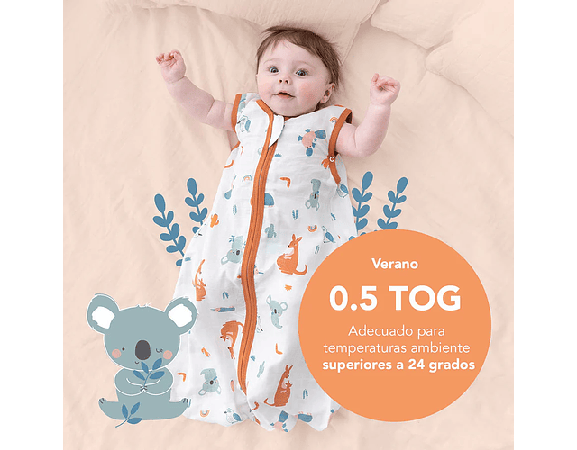 Saquito Canguru - Muselin Bebe 12-18 meses Tog 0.5