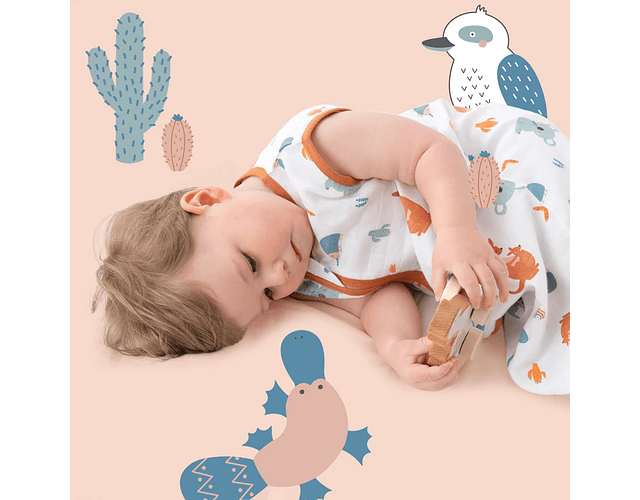 Saquito Canguru - Muselin Bebe 12-18 meses Tog 0.5