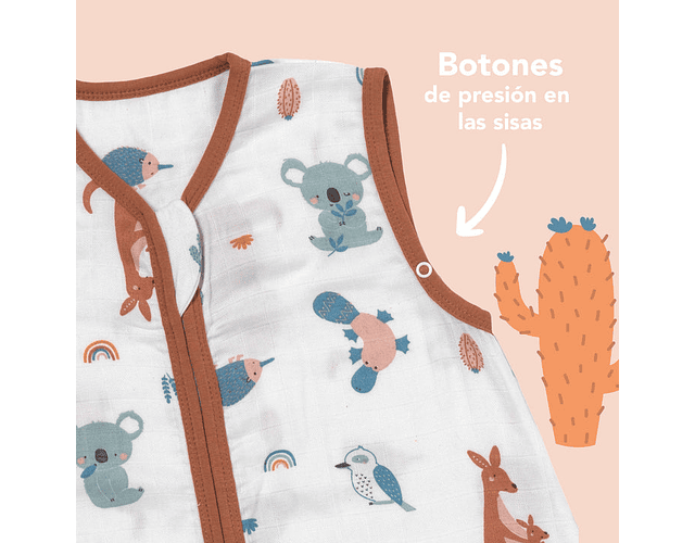 Saquito Canguro - Muselin Pies 60 cm Tog 0.5