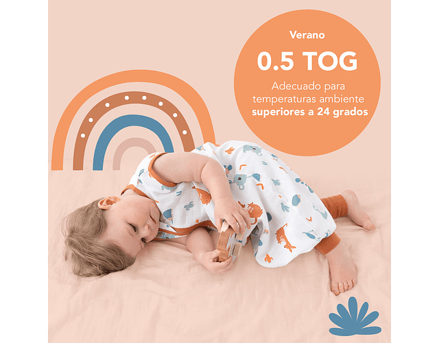 Saquito Canguro - Muselin Pies 60 cm Tog 0.5