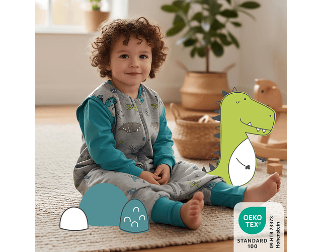 Saquito Dinosaur Modal - Pies 70 cm/ 12-18 meses Tog 2.5