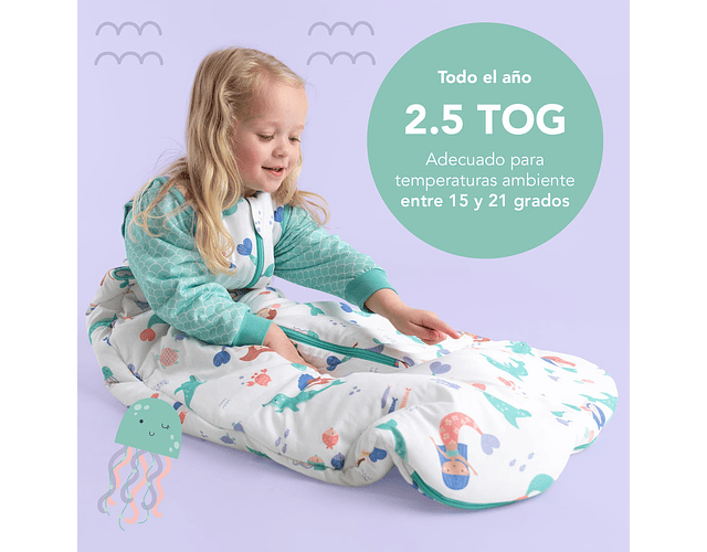 Mermaid 12-18 meses Tog 2.5