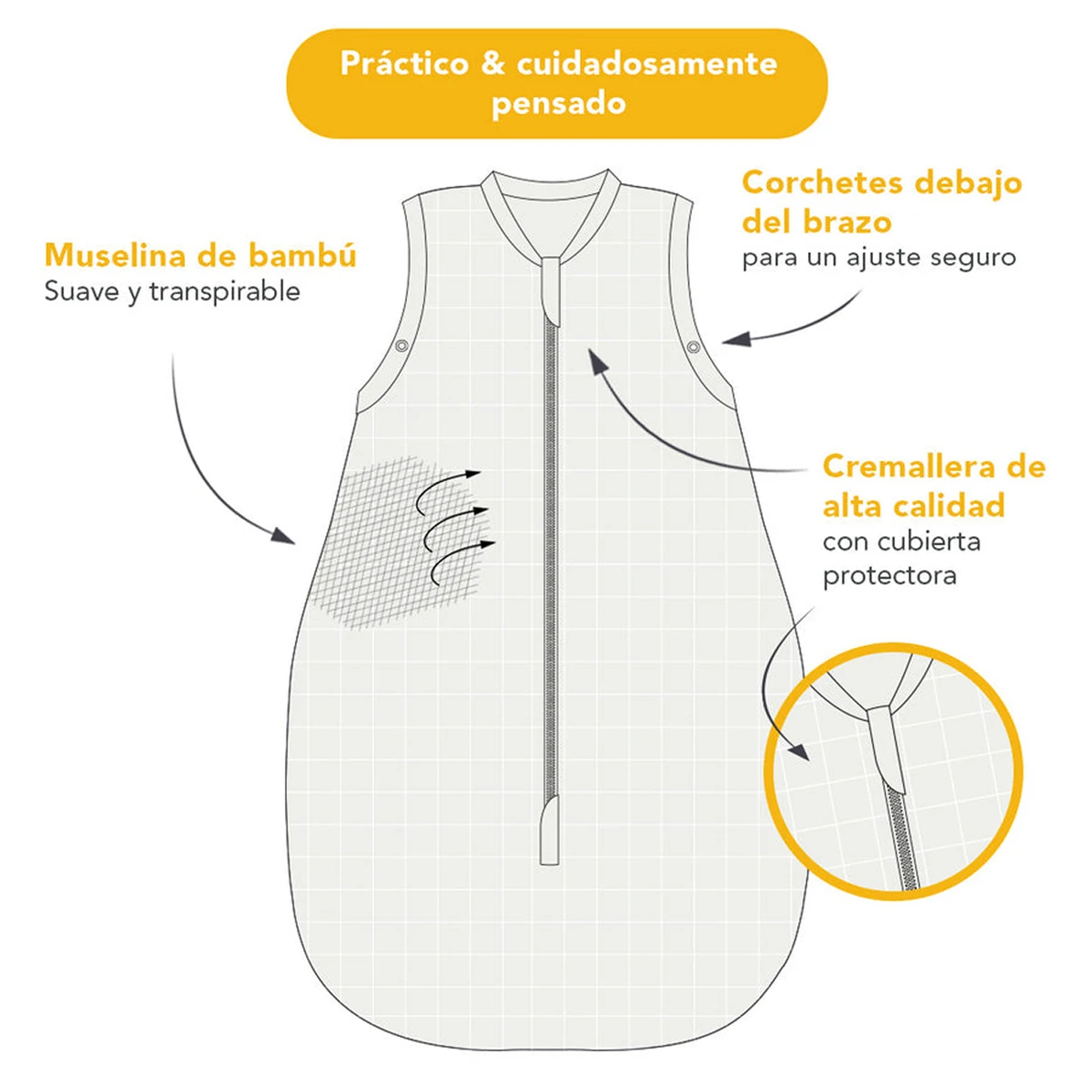 Saquito Dormir para Bebe Tog 0.5 44