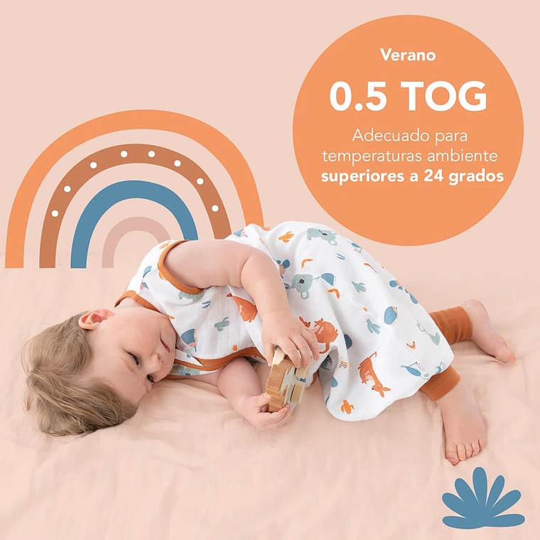 Saquito de dormir con Pies Tog 0.5 61