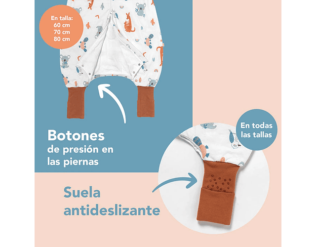 Saquito de Dormir con Pies Tog 1