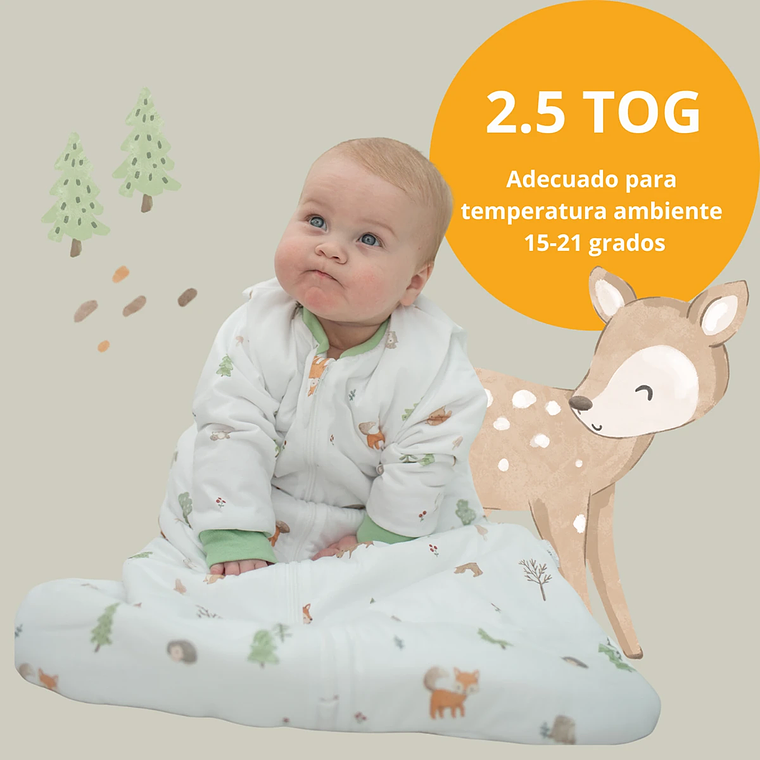 Saquito Dormir Bebe Tog 2.5 46